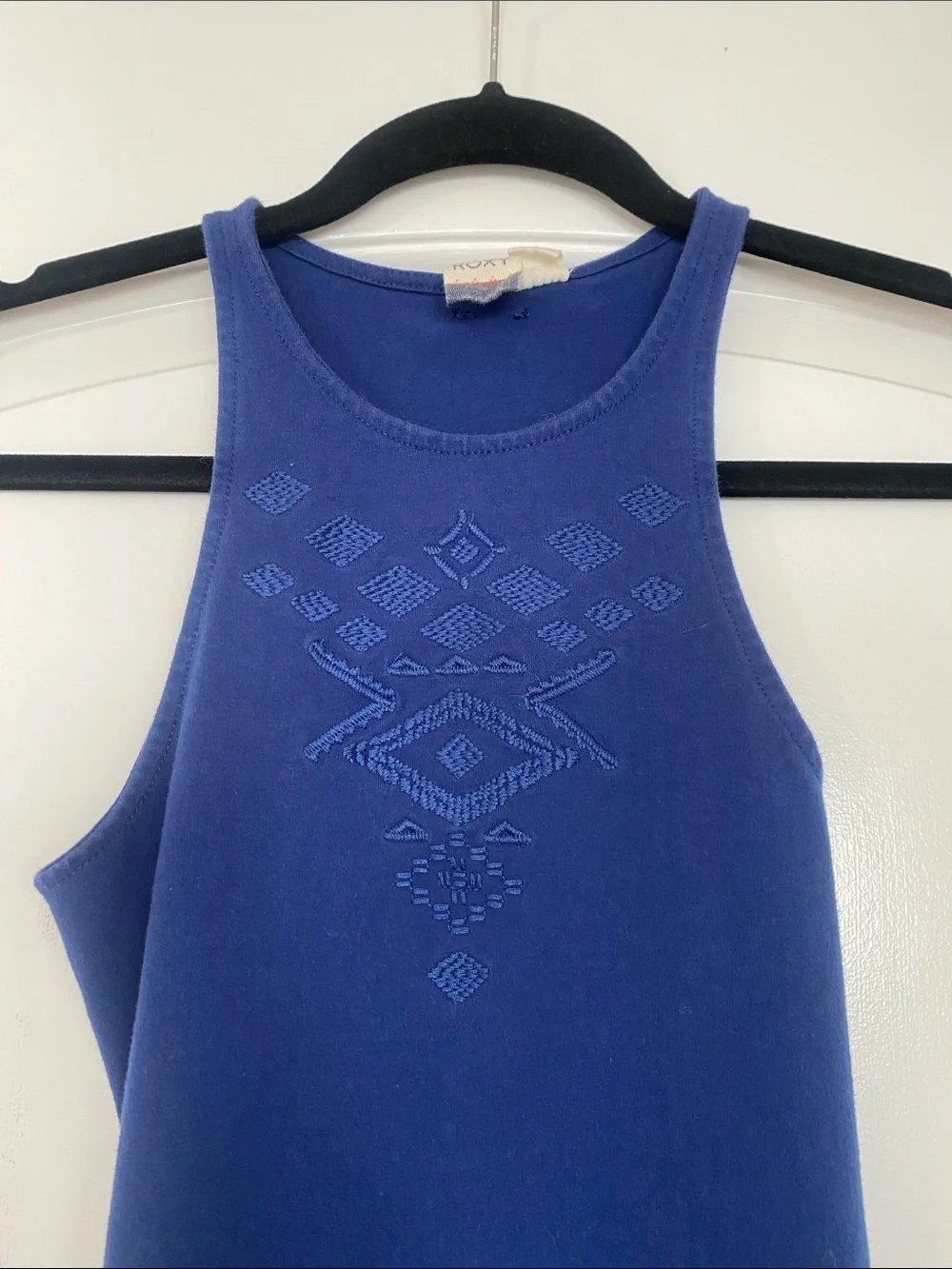 ROXY Ano Nuevo 2 Dress Blue Depths Bodycon Cutout Back Size XS - Picture 4 of 10